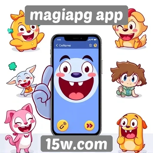 Humor e entretenimento no Magiapg app