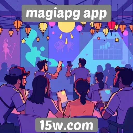 Interação e comunidade dentro do magiapg app