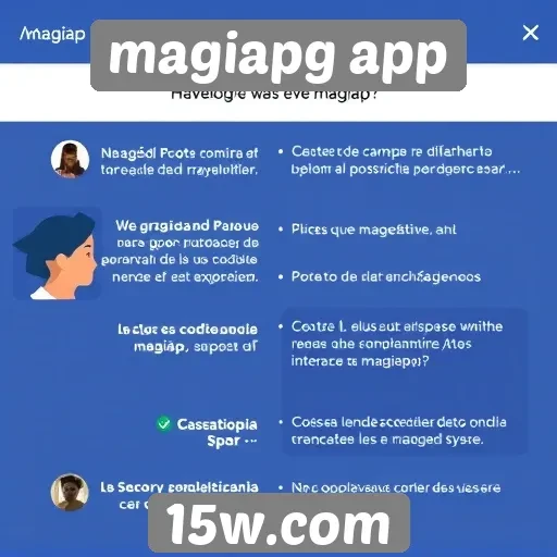 Críticas sobre a interface do Magiapg app